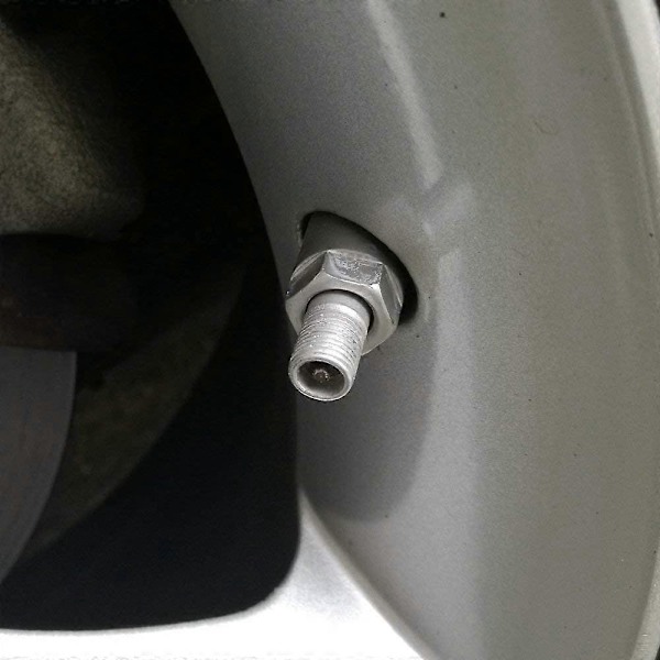 5 stk. Støvhætter til bil omkring aluminiumshjul Dækventilhætter Rød
