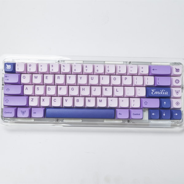 XDA Keycaps 145 Keycaps GMK Frost Witch Theme Keycaps Dye Sublimation PBT Keycaps The Ice Lady Pack by plastic bag