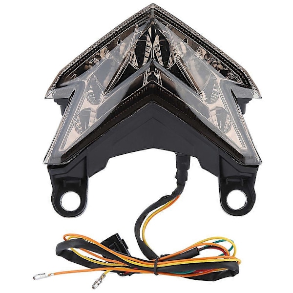 Motorcykel LED Baglygte Bremse Blinklys Baglygte til Kawasaki Z800 2013 2014 (Sort)