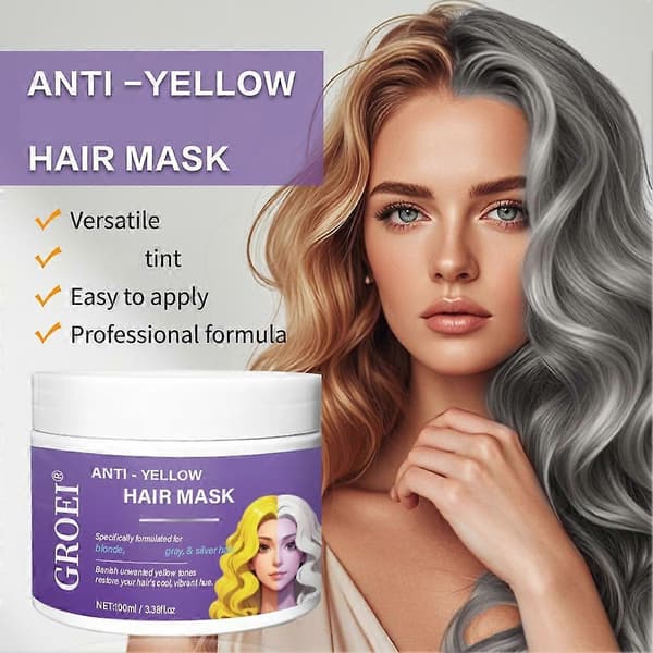 100g Lilla Hårmaske Dybdevirkende Keratin Hårmaske Anti-Gul