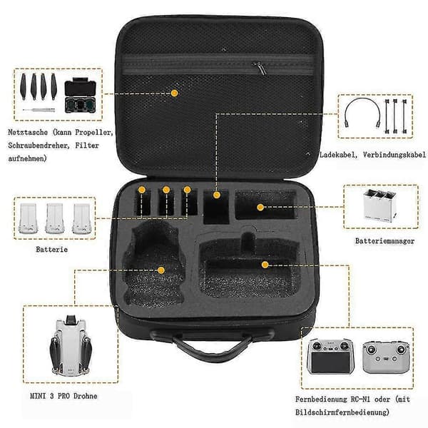 Mini 3 Pro Shell Dji Mini 3 Pro Tilbehør Vanntett Stift Transportveske