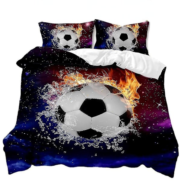 Sports Fotball Dynetrekk Hjemmetekstil Tredelt Sengetøy H A 200*230three-piece set