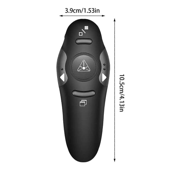 +24GHz USB trådløs Powerpoint PP Clicker Presenter Presenter Pointer L5O6 F4B0