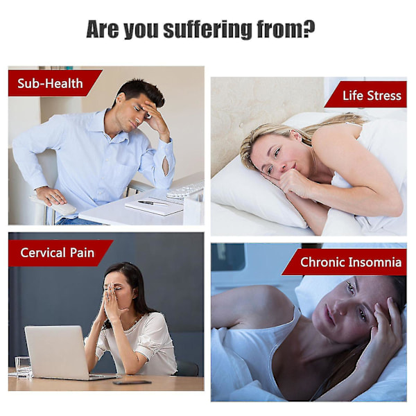 100% Ny The Chill Pill Enhed Håndholdt Ergonomisk Søvn Hjælpemiddel Maskine White