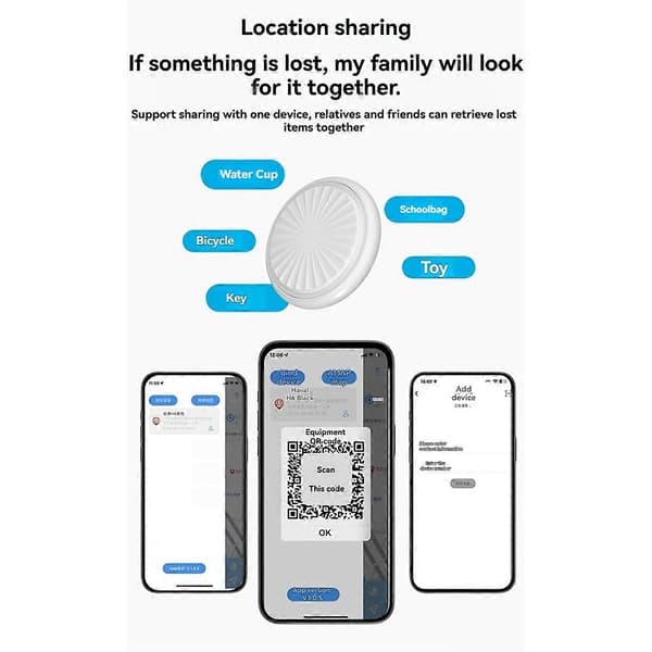 Bluetooth GPS Tracker Global Posisjonsfinner, Smart, Svart