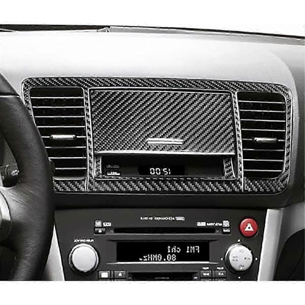 Kulfiber til Legacy/ 2005-2009 Centerkonsol Navigator Panel Luftventil Trim Cover Interiørtilbehør