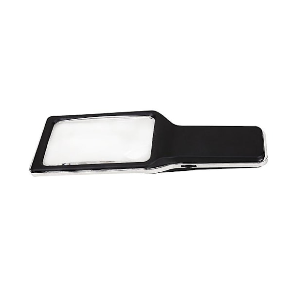 Firkantet håndholdt bærbar forstørrelsesglass med svigermorspeil og LED-lys for eldre til å lese, reparere og lese aviser