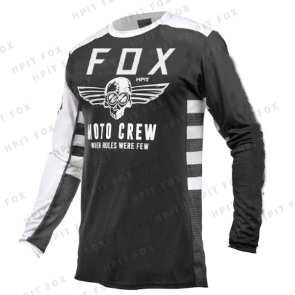 Sommer udendørs fritidssport racercykel FOX langærmet cykeltøj T-shirt black M