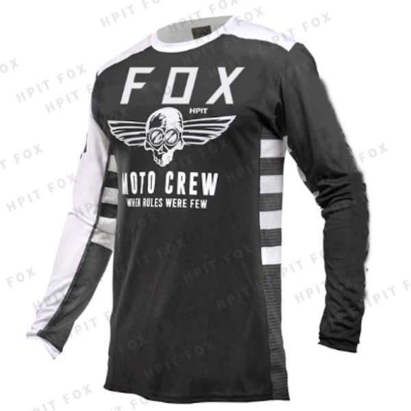 Sommer udendørs fritidssport racercykel FOX langærmet cykeltøj T-shirt black XXXL