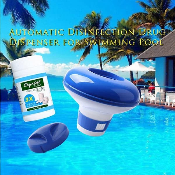 Flydende Spa Kemikaliedispenser, Klor/Brom Tablet Floater Til Tabletter, Pille flydekop, Pool brusetabletter til rengøring A