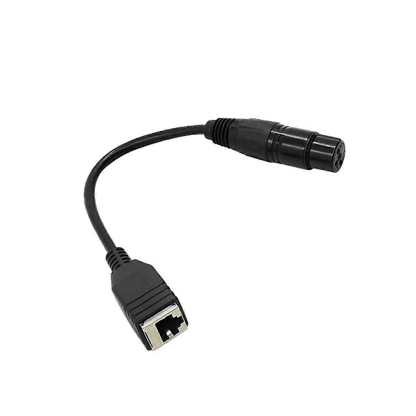 Adapteri Muunnin DMX-kaapeli Jatkojohto XLR 3 Pin - RJ45 Verkkoliitin (Uros)