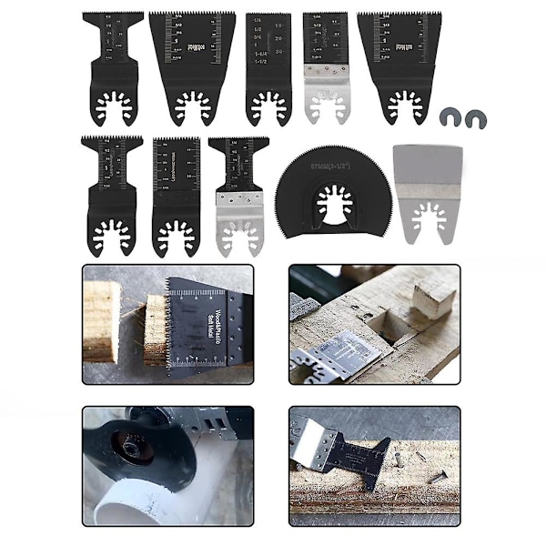 12 st Universal Sågblad Multifunktionellt Trä PVC Rör Metall Rakt Blad Typ B