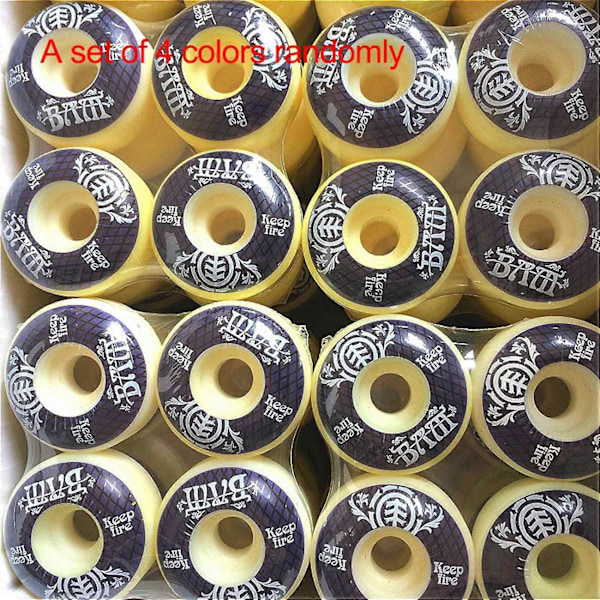 8 stk. skateboardhjul 54 mm PU-hårdhed skateboard 85A longboardhjul til street longboard skat