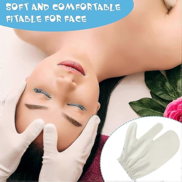 Silke Massagehandsker, Tørmassage Børstehandsker, Eksfolierende Handsker, Badeskrubbe Massagehandsker 1pcs