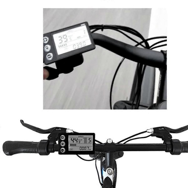 24V 36V 48V 60V S866 Kontrollerpanel Instrumentbräda Vattentät Elektrisk Cykel LCD-Display för Elektrisk E