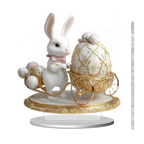 Påske Akrylpynt 20cm Kanin Æg Dekoration Til Ferietræ Transport Easter eggs
