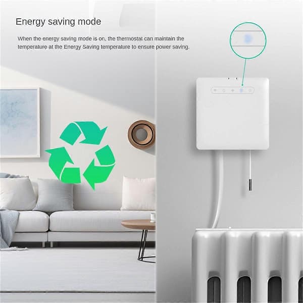 ZigBee Smart Termostat for Pilot Wire Varmeovn for Strømforbruksovervåking App-kontroll