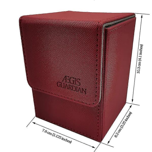 Aegis Guardian Top Loading Kortæske Deck Box Mtg Yugioh Tcg Binders: 100+ Orange