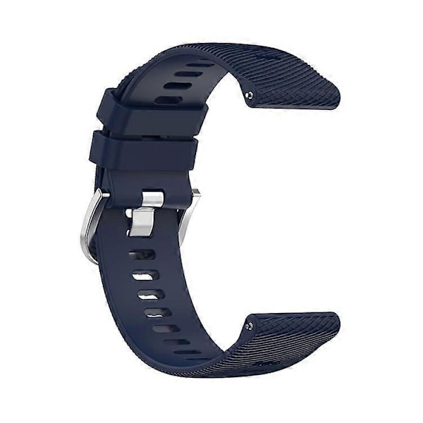 Kompatibel med Garmin Forerunner 255 / Vivoactive 4 Kryssstripet Design 22mm Universell Klokkereim Silikon Erstatningsarmbånd Blue