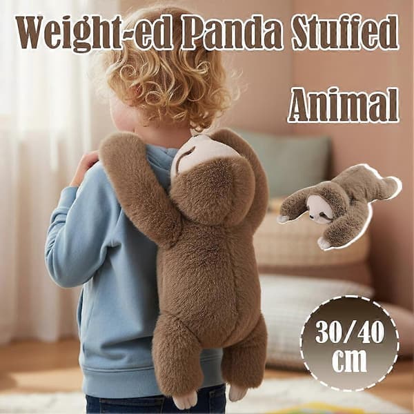 Vektede plysjdyrleker - Dovendyr Panda Dinosaur - 30/45cm Sloth 30cm