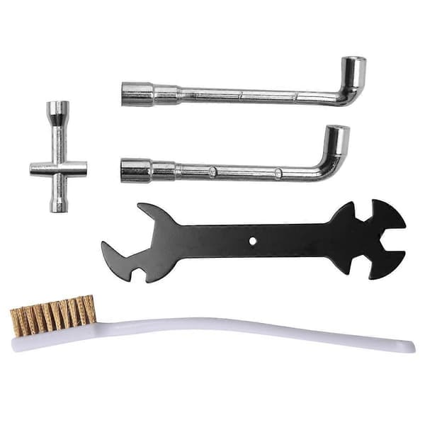 Pakke med 5 3D-printerdele Nøgle + Mini-stik + Dyseborste + 6 mm 7 mm L-nøgle til 3 værktøjer