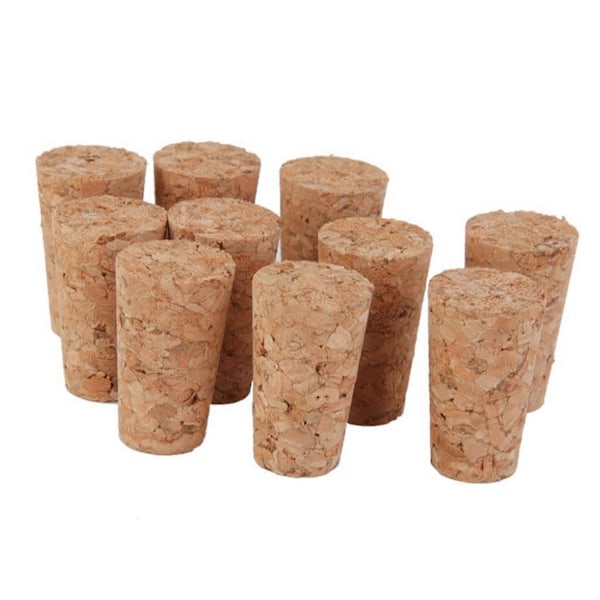 50 st Koniska Korkar Pluggar DIY Hantverk Konst Modellbygge 22 x 17 x 35mm