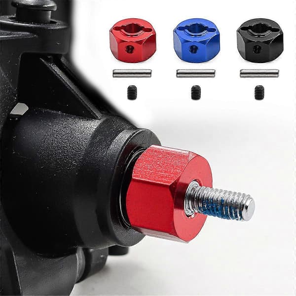 RC Bil Opgradering Hex Connector 12MM Kit til MINI RC Bil Tilbehør Blå