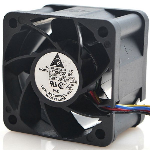 FFB0412SHN 4028 40MM 40X40X28MM Server Fan Stor Effekt Køleventilator 12V 0.45A - Voldsom Luftstrømsventilator 4P