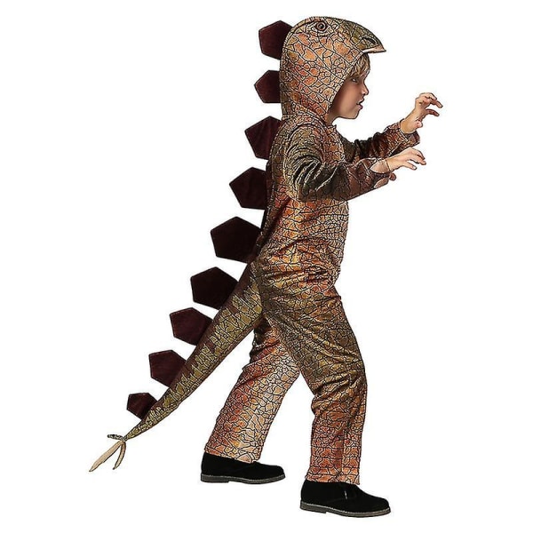 2023 Barn Triceratops Dinosaur kostymer Jenter Gutter Halloween Cosplay Barn Dino Lat som Spill Fest Rollespill Kle opp gaver brown XL