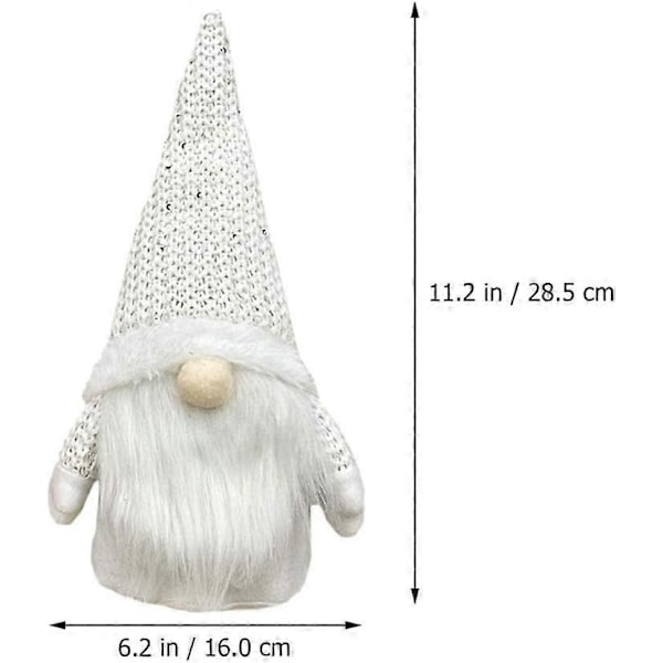 Jouluinen kangas Santa -koriste Skandinaavinen ruotsalainen Santa -hahmo Tonttunukke Joulukoriste