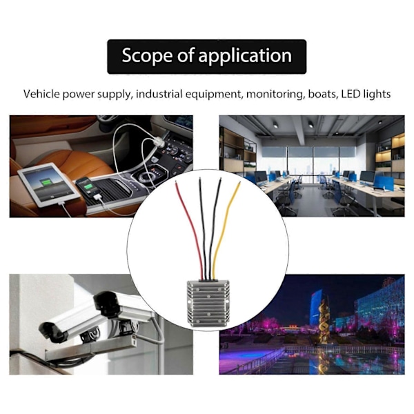 24V - 12V 30A 360W DC DC -muunnin 24 V - 12 V Buck-säädin jännitemuuntaja
