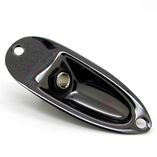 Musta Vene-tyylinen 1/4 tuuman Kitaran Mikrofonin Ulostulon ja Tulon Liitäntäpistorasia Stratocaster-kitaralle