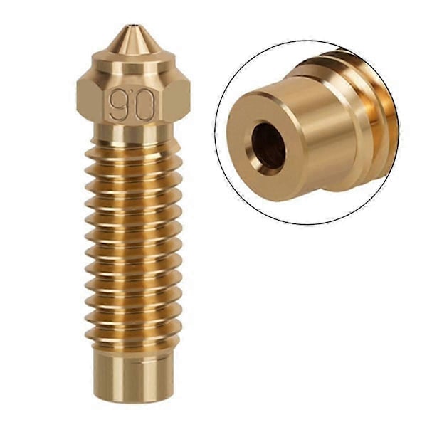 10 st 0,6 mm mässingsmunstycke högtemperatur för Neptune 4Plus/4Max 3D-skrivare, 1,75 mm PLA ABS PETG TPU-kompatibel