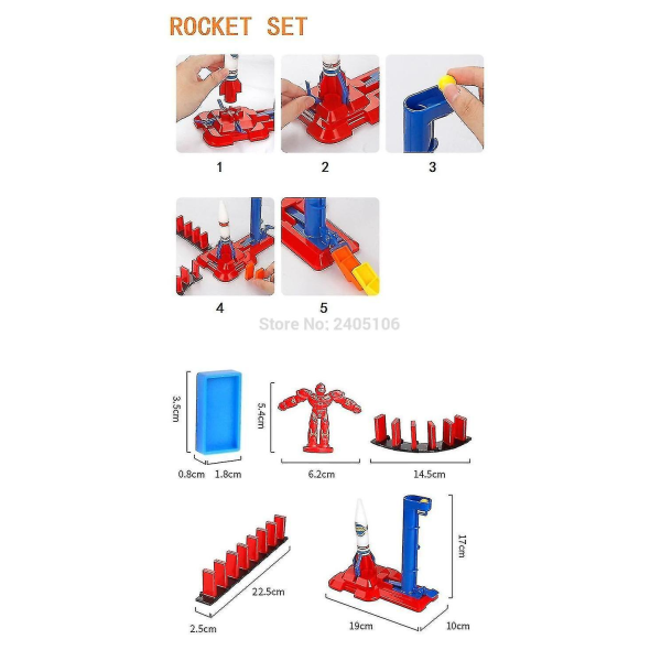 Qian Domino Brickor Domino Brädspel Plast
