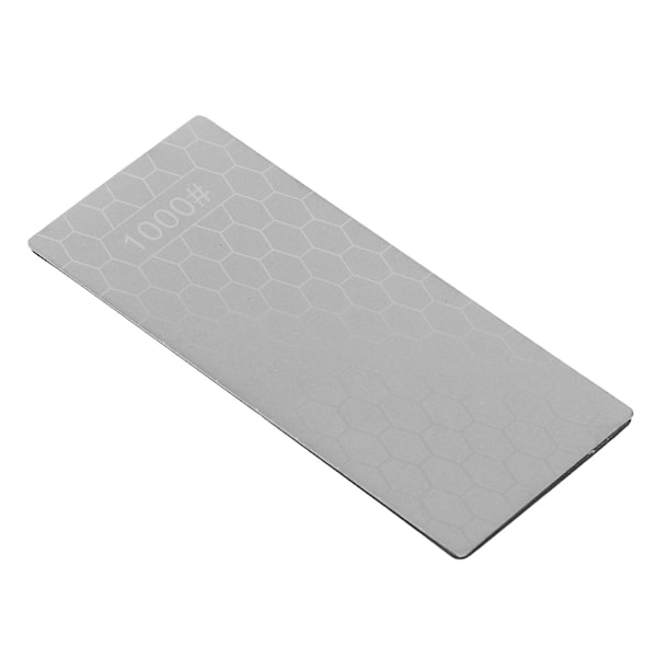 Diamantbryne, rektangulært bryne med skridsikker bagplade, forskellige tykkelser, slibesten 15,2 cm*6,3 cm (1000 korn)