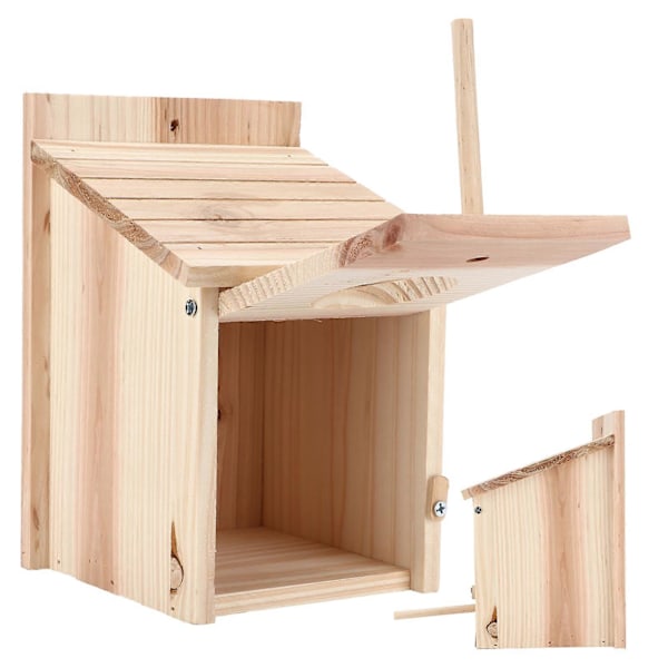 Träfågelholk DIY, Säker och Naturlig Utomhusruvlåda