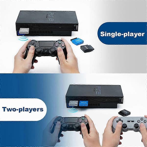 Mottaker Trådløs Spillkontroller Adapter For Ps1/ps2 Kompatibel Med Trådløs Kontroller D