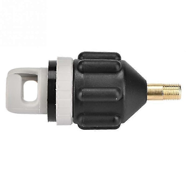Båt Inflationsadapter, Uppblåsbar Båt Sup Pump Adapter Med Standard Vanlig Luftventil Fäste Svart 1 Pack