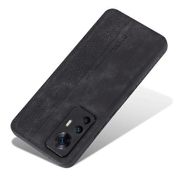 AZNS Kompatibel med Xiaomi 12T 5G / Redmi K50 Ultra 5G Anti-ripe Mobiltelefon Deksel Skall Imprimert Mønster PU Lær+TPU Telefon Black