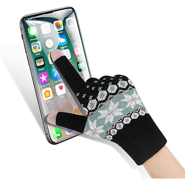 Crday Vinter Touchscreen Handsker Varme Termiske Blødt For Elastisk Manchet Til Kvinder Gave
