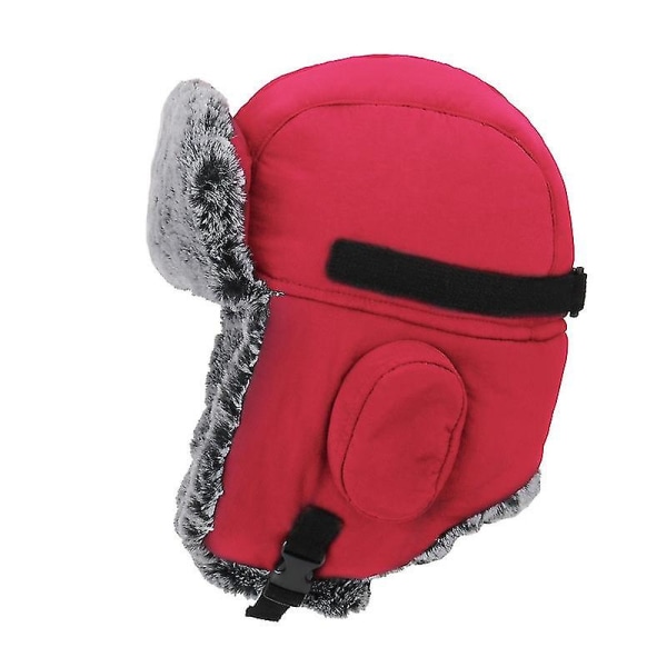 Vinternyhet Herrtrend Lei Feng Hatt Dam Plysch Förtjockning Varmt Öronskydd Utomhusarbete Vandring Ridning Kall Skidpassning Dark Grey
