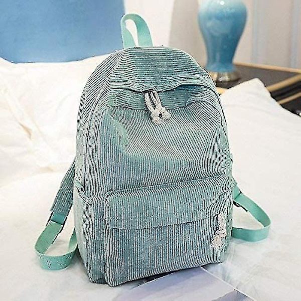 Repputyylinen pehmeä kangasreppu naisille, vakosamettikuvio Light Green