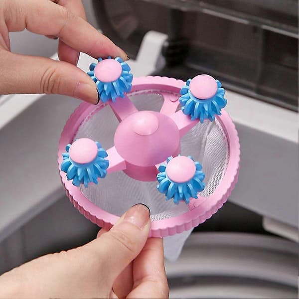 Fjerner for kjæledyrhår Multifunksjonelle lo- og hårfangere for husholdningsbruk Blue 3pcs
