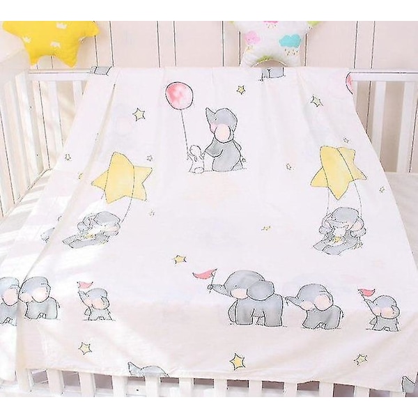 Painettu puuvillainen pehmeä vuodevaatesetti - hengittävä peittopäällinen H