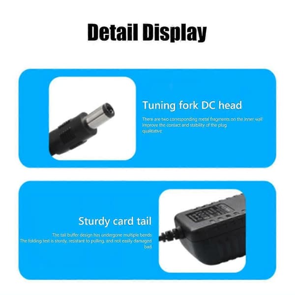 5V 2A DC Strømforsyningsadapter Udgangsstik AC Oplader