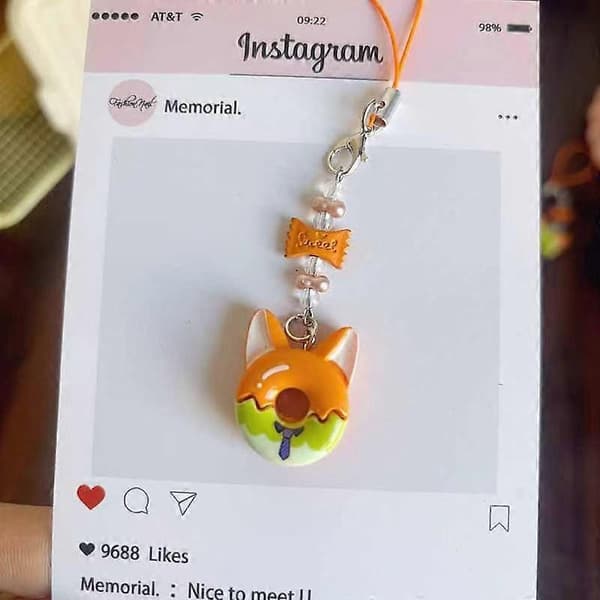 Zootopia Judy Nick Telefonrem Nøglering til Valentinsdag Gave G