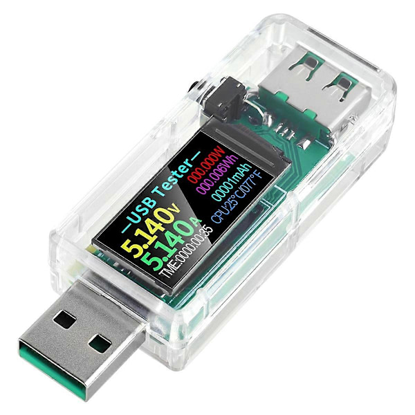USB-testare USB-effektmätare, USB-multimeter 3,3-30V 0-5A Spänningsströmkapacitet Amp Volt Voltmeter