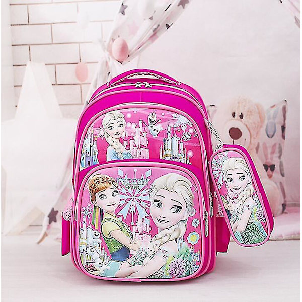 Disney Frozen Skoletasker til Børn Rygsække til Piger Vandtæt Rygsæk Primær Skoletaske Mochila Bogtaske C 5