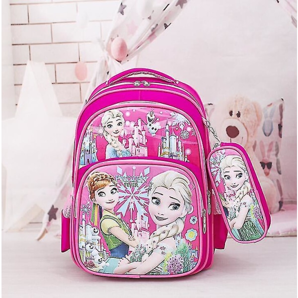 Disney Kids Frozen koululaukut Lasten reput tytöille Vedenpitävä reppu Peruskoululaukku Mochila Bookbag C 5