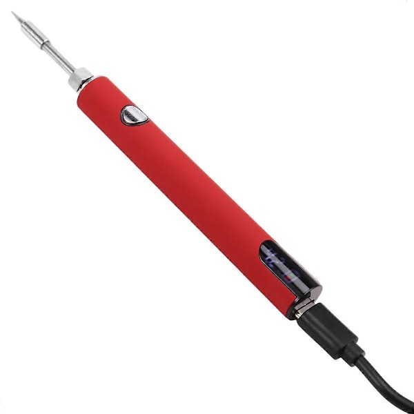 510 Gänga Mini Lödkolv Kit 3-Växlad Justerbar Spänning med Lödkolvsspets 650mAh USB Rec